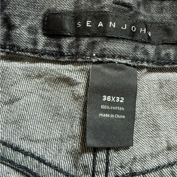 SEAN JOHN BAGGY GREY WASHED JEANS Men's Jeans - Picture 6 of 6